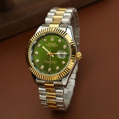ROLEX Men – Datejust – Stainless Steel – Green Dial pad