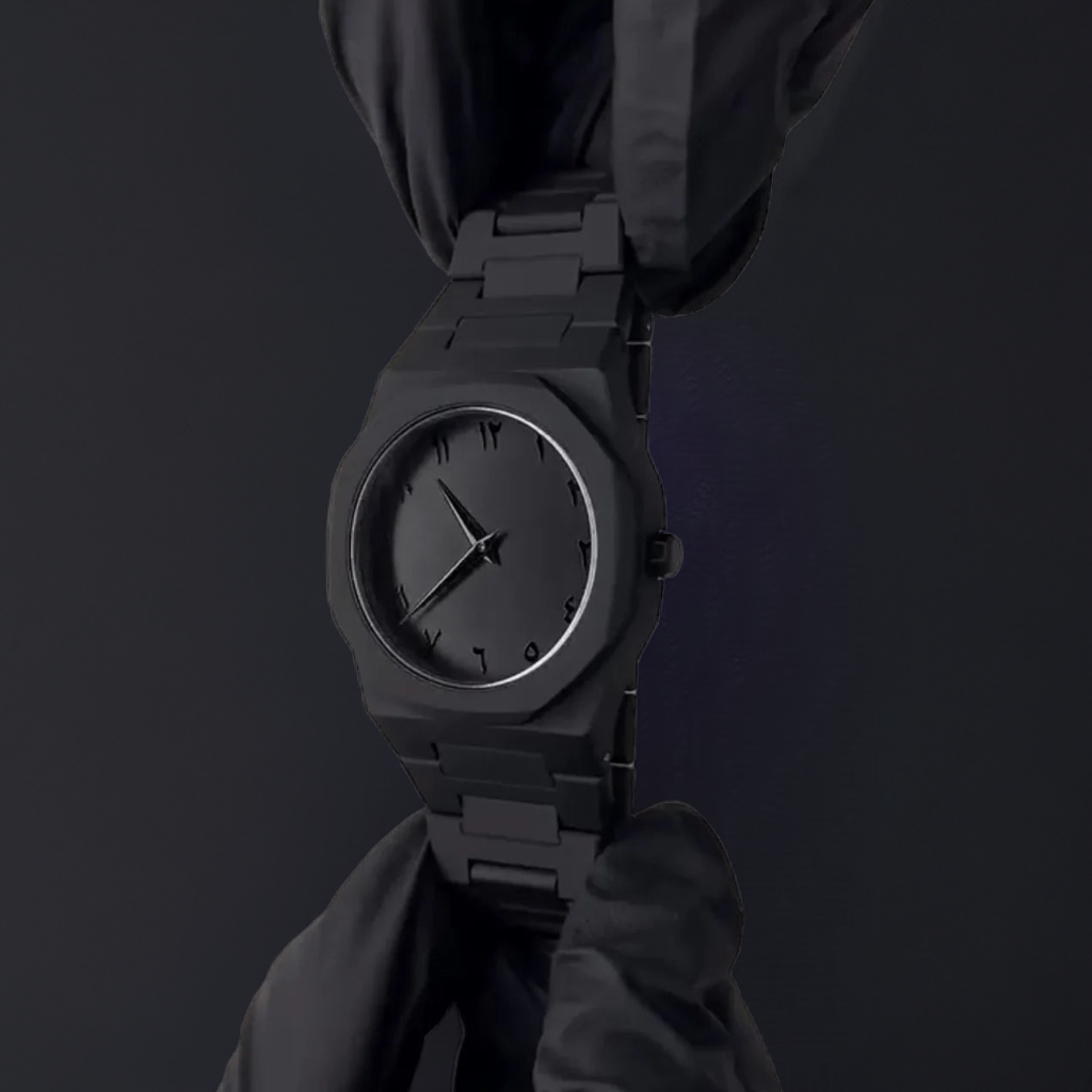 Arabic Aura Watch – Black Arabic Dial Watch for Men