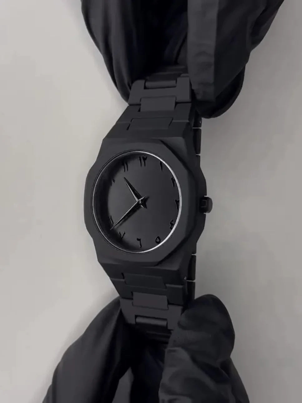 Arabic Aura Watch – Black Arabic Dial Watch for Men